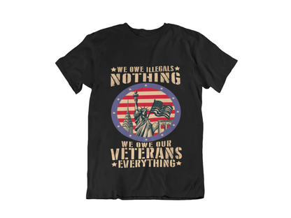 Veteran Memorial T-Shirt – "We Don’t Know Them All But We Owe Them All" Honor Fallen Heroes
