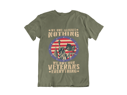 Veteran Memorial T-Shirt – "We Don’t Know Them All But We Owe Them All" Honor Fallen Heroes