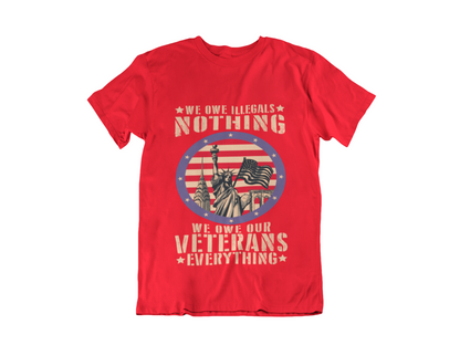 Veteran Memorial T-Shirt – "We Don’t Know Them All But We Owe Them All" Honor Fallen Heroes