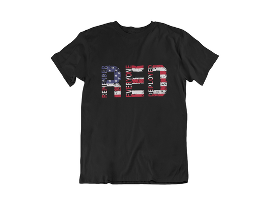 RED Friday Shirt | Remember Everyone Deployed | Patriotic Support Tee