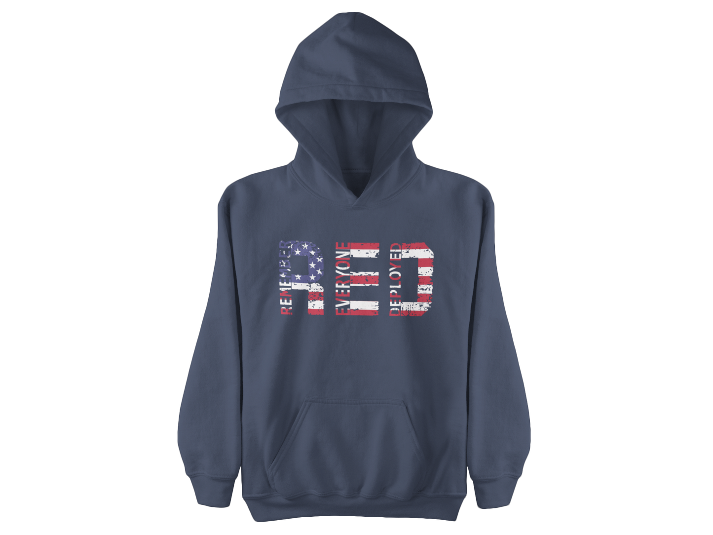 RED Friday Hoodie | Remember Everyone Deployed | Patriotic Support