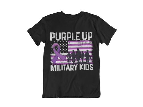 Purple Up Military Kids T-Shirt — Support Military Children Awareness