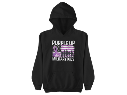 Purple Up Awareness Hoodie – Purple Ribbon Military Support Pullover