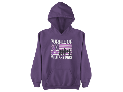 Purple Up Awareness Hoodie – Purple Ribbon Military Support Pullover