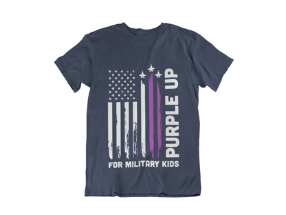 Purple Up For Military Kids T-Shirt | Support Military Children Awareness