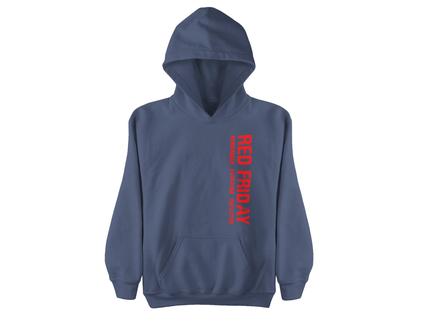 RED Friday Hoodie | Military Support Sweatshirt