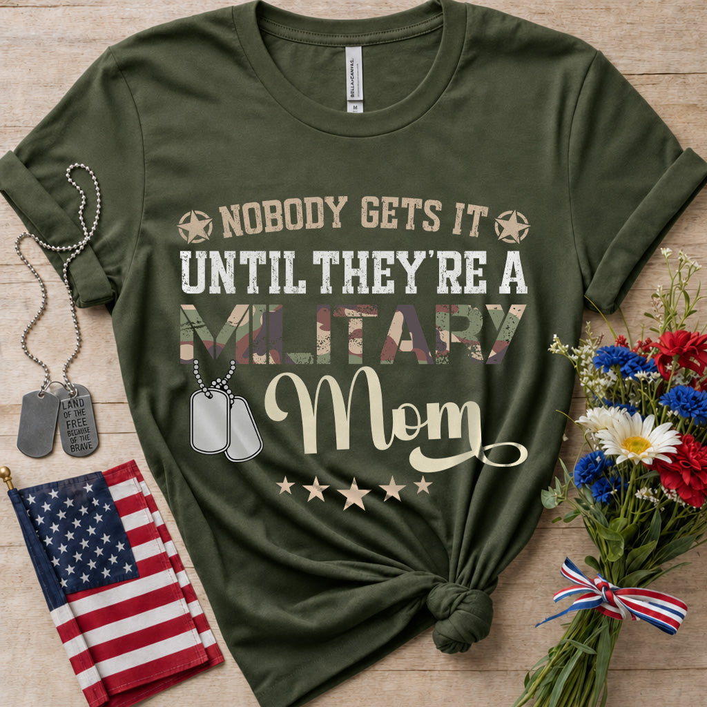 Proud Military Mom T‑Shirt