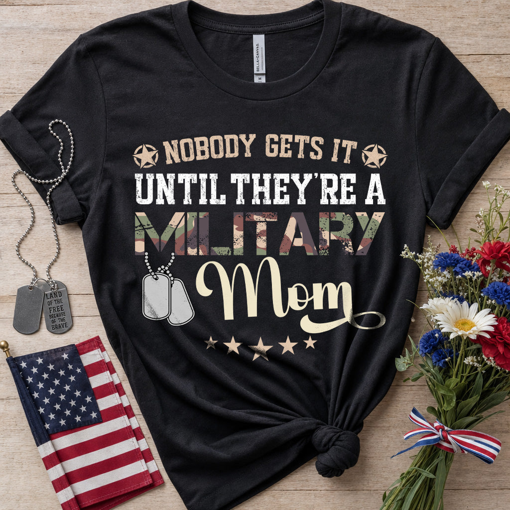 Proud Military Mom T‑Shirt