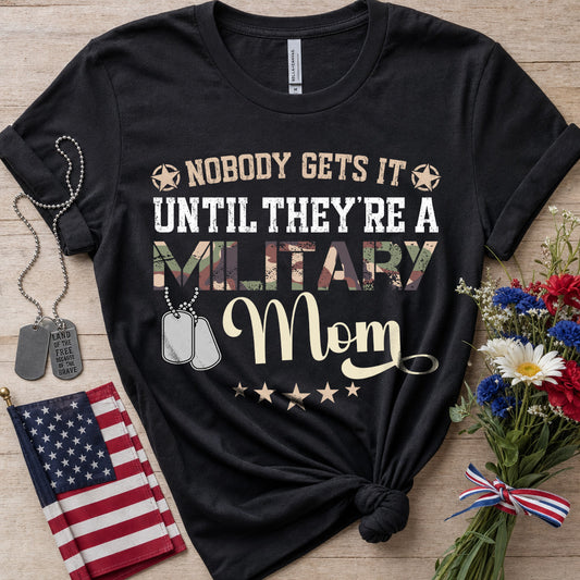 Proud Military Mom T‑Shirt