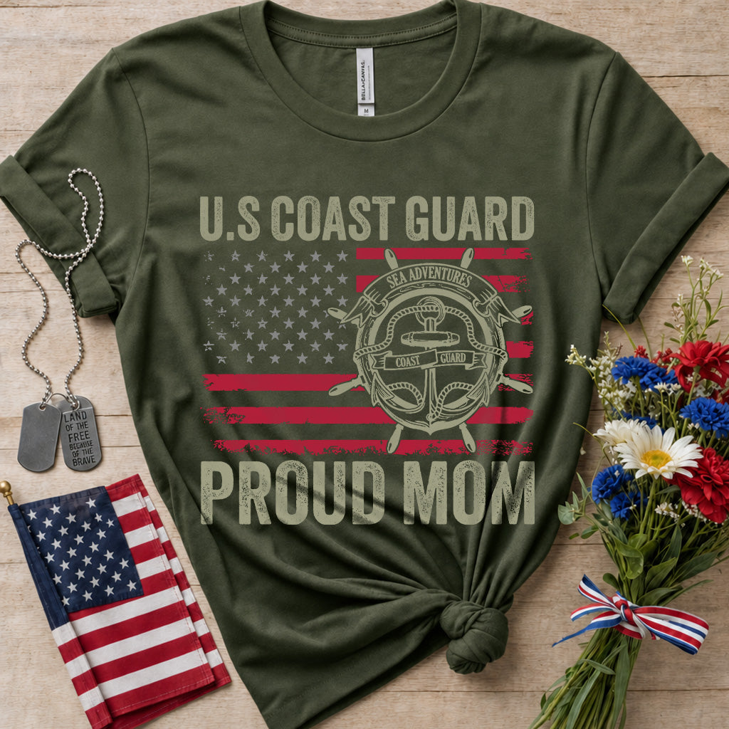 U.S. Coast Guard Proud Mom T-Shirt