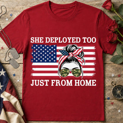 Patriotic Military Mom T-Shirt