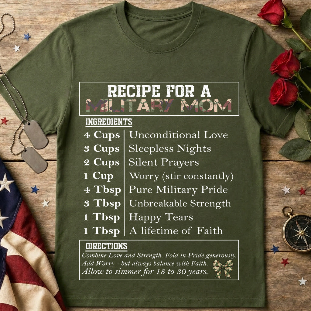 Military Mom Recipe T-Shirt