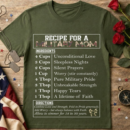 Military Mom Recipe T-Shirt