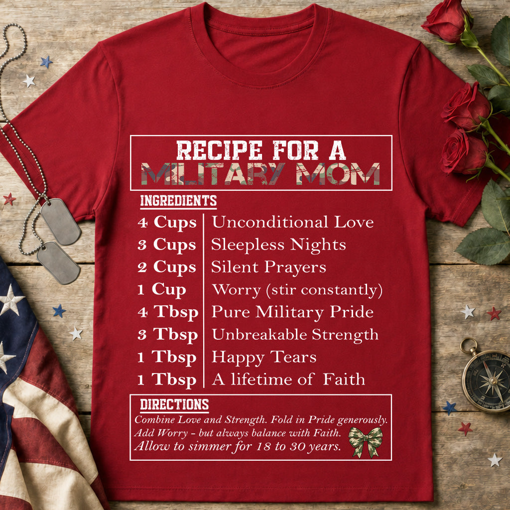 Military Mom Recipe T-Shirt