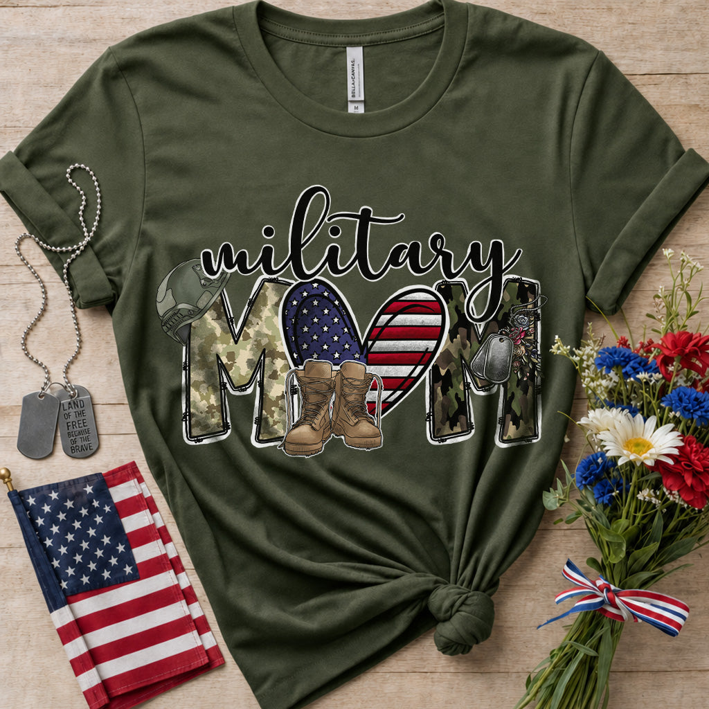 Military Mom Camo T-Shirt