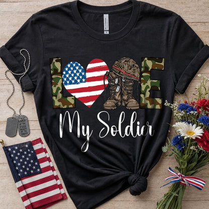 Love My Soldier T-Shirt — Military Support Tee
