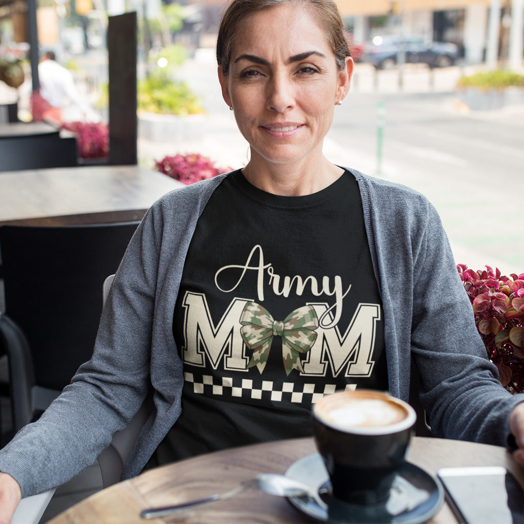 Army Mom Camo Bow Shirt