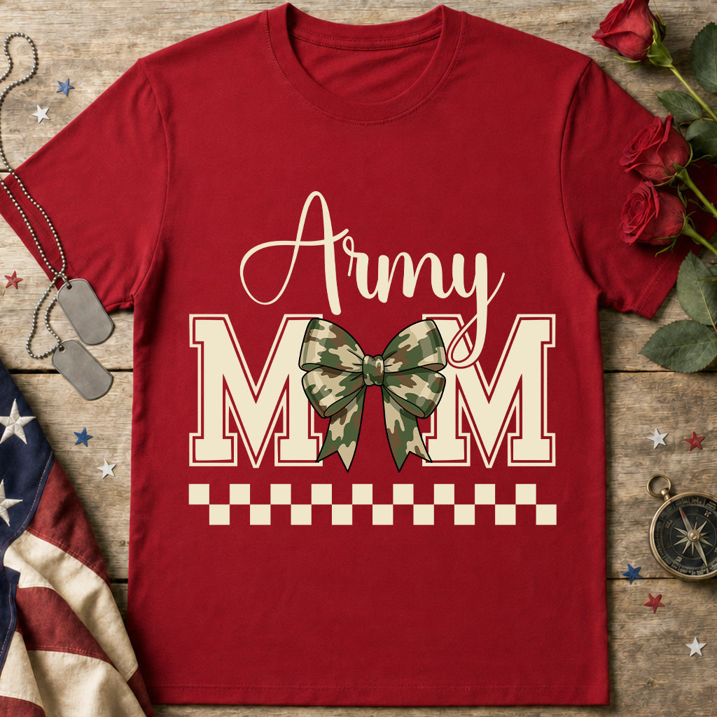 Army Mom Camo Bow Shirt