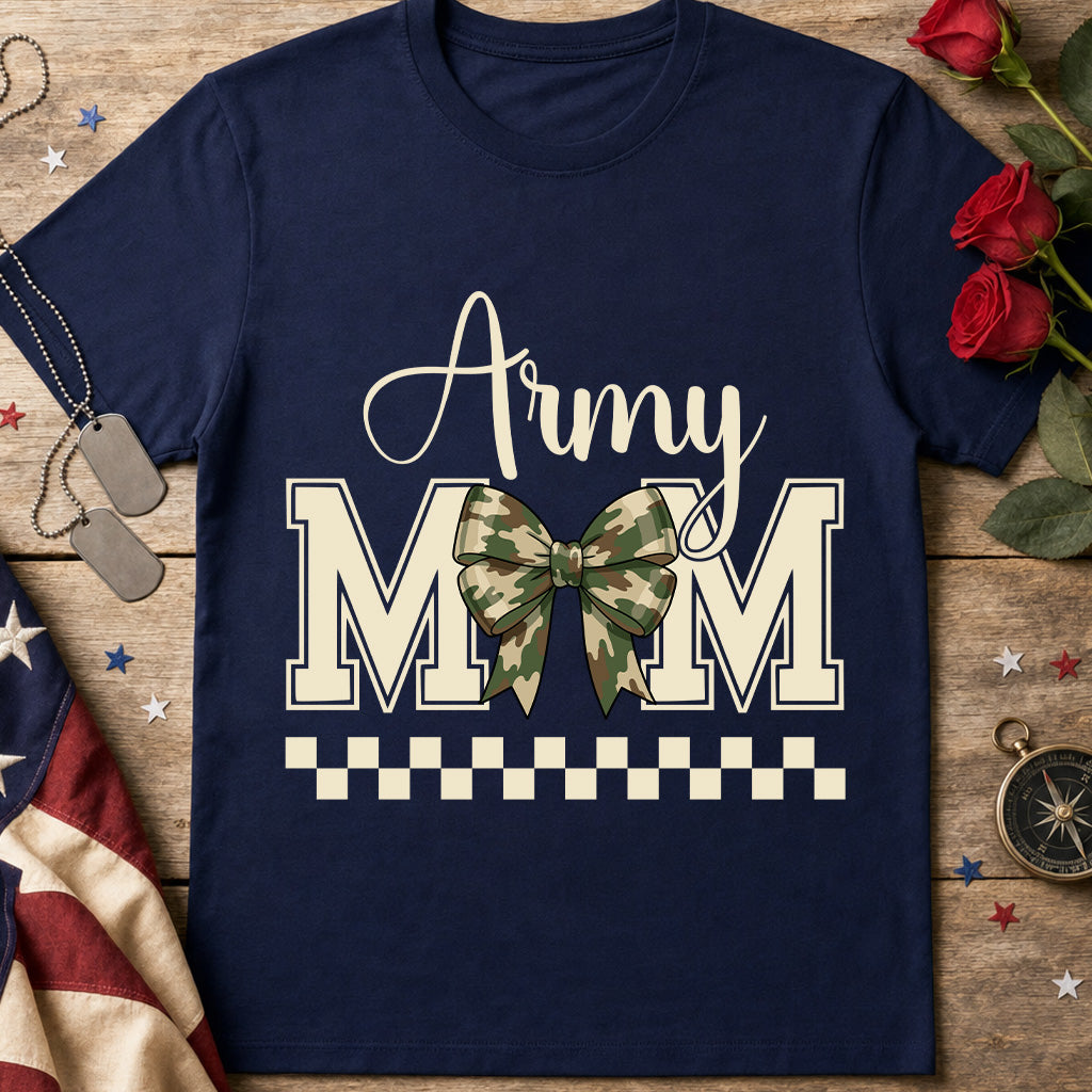 Army Mom Camo Bow Shirt