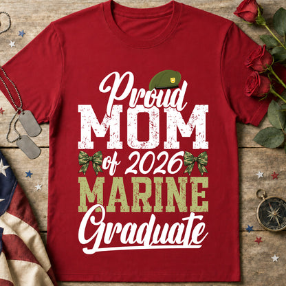 Proud Mom of 2026 Marine Graduate Tee