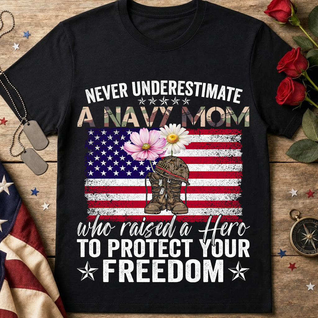 Navy Mom T-Shirt