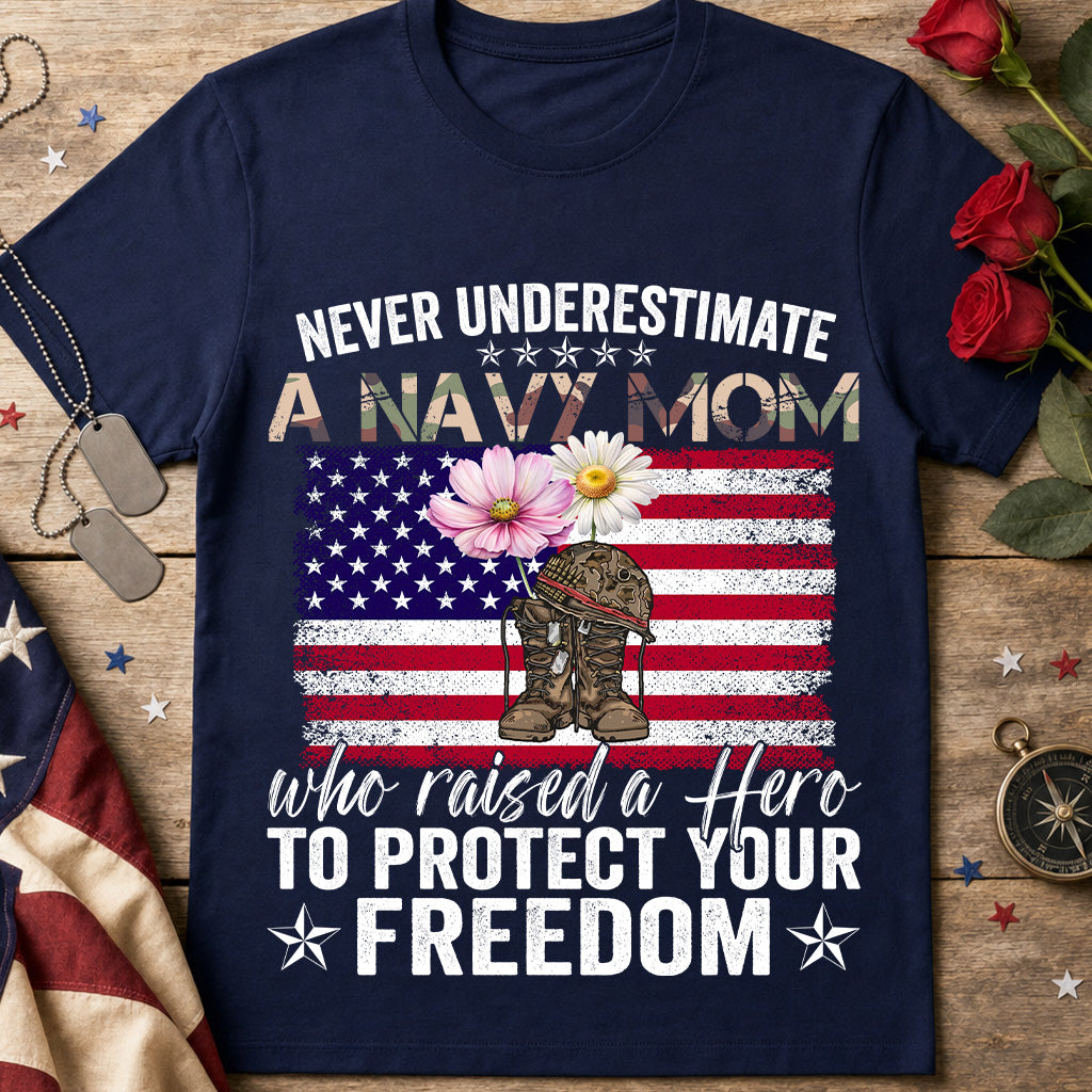 Navy Mom T-Shirt