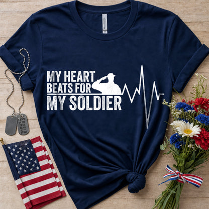 My Heart Beats Soldier T-Shirt