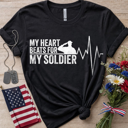 My Heart Beats Soldier T-Shirt