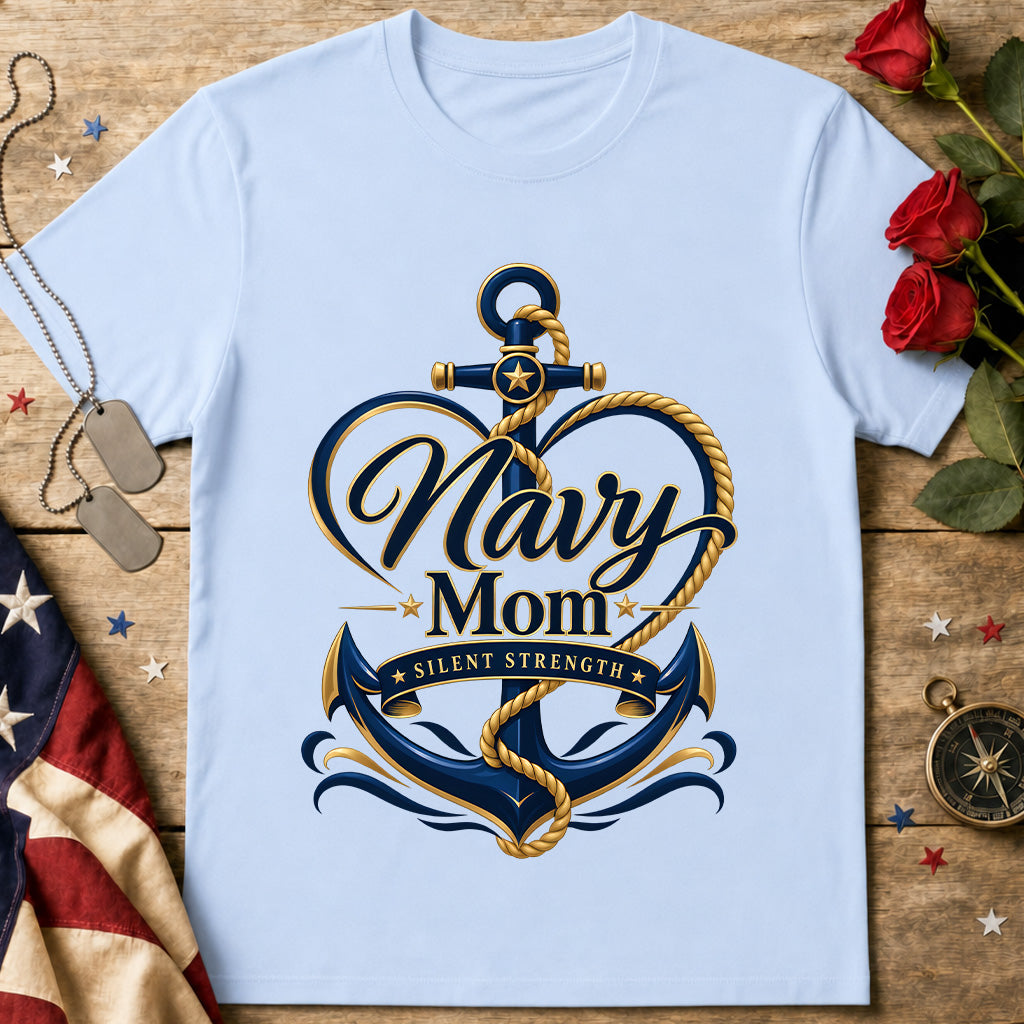 Navy Mom T‑Shirt