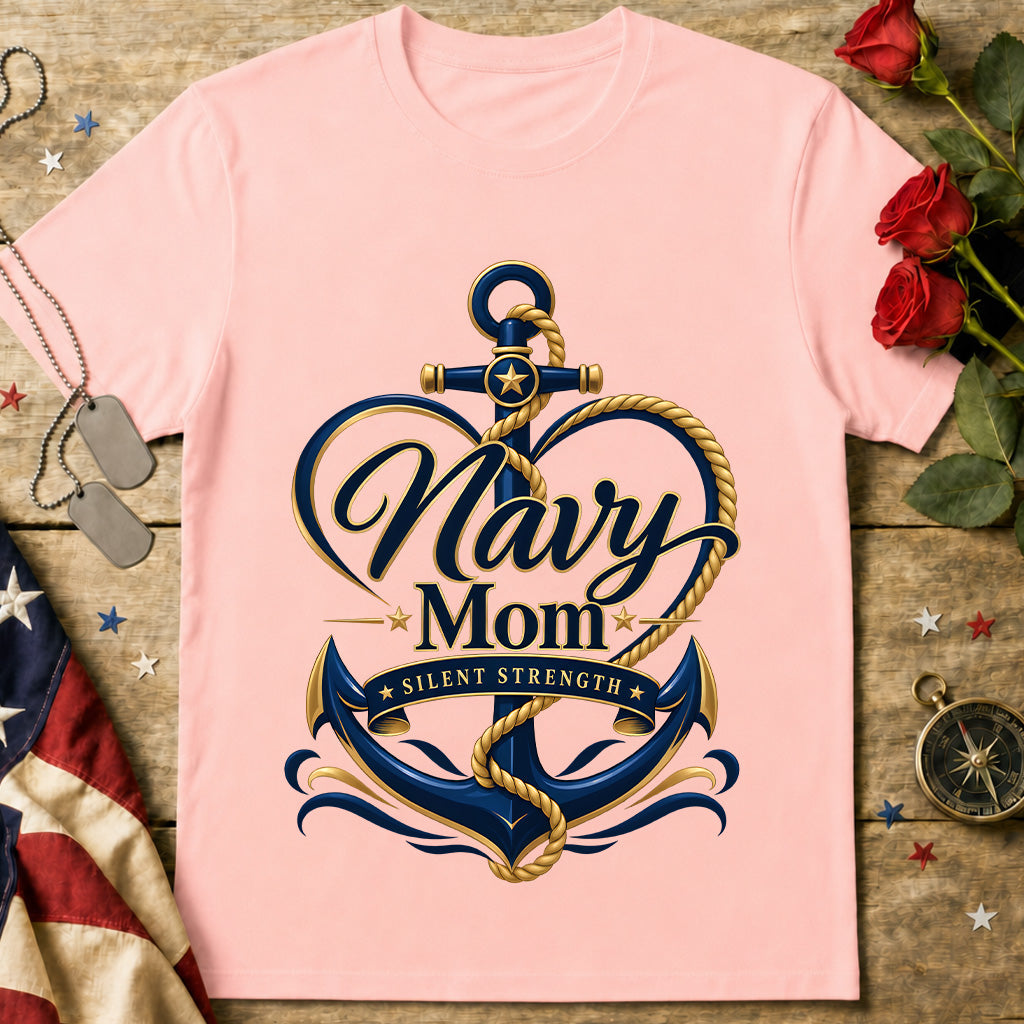 Navy Mom T‑Shirt