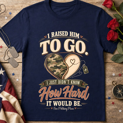 To Go T-Shirt — "I Baked Him To Go" Heart Camouflage Comfort Tee