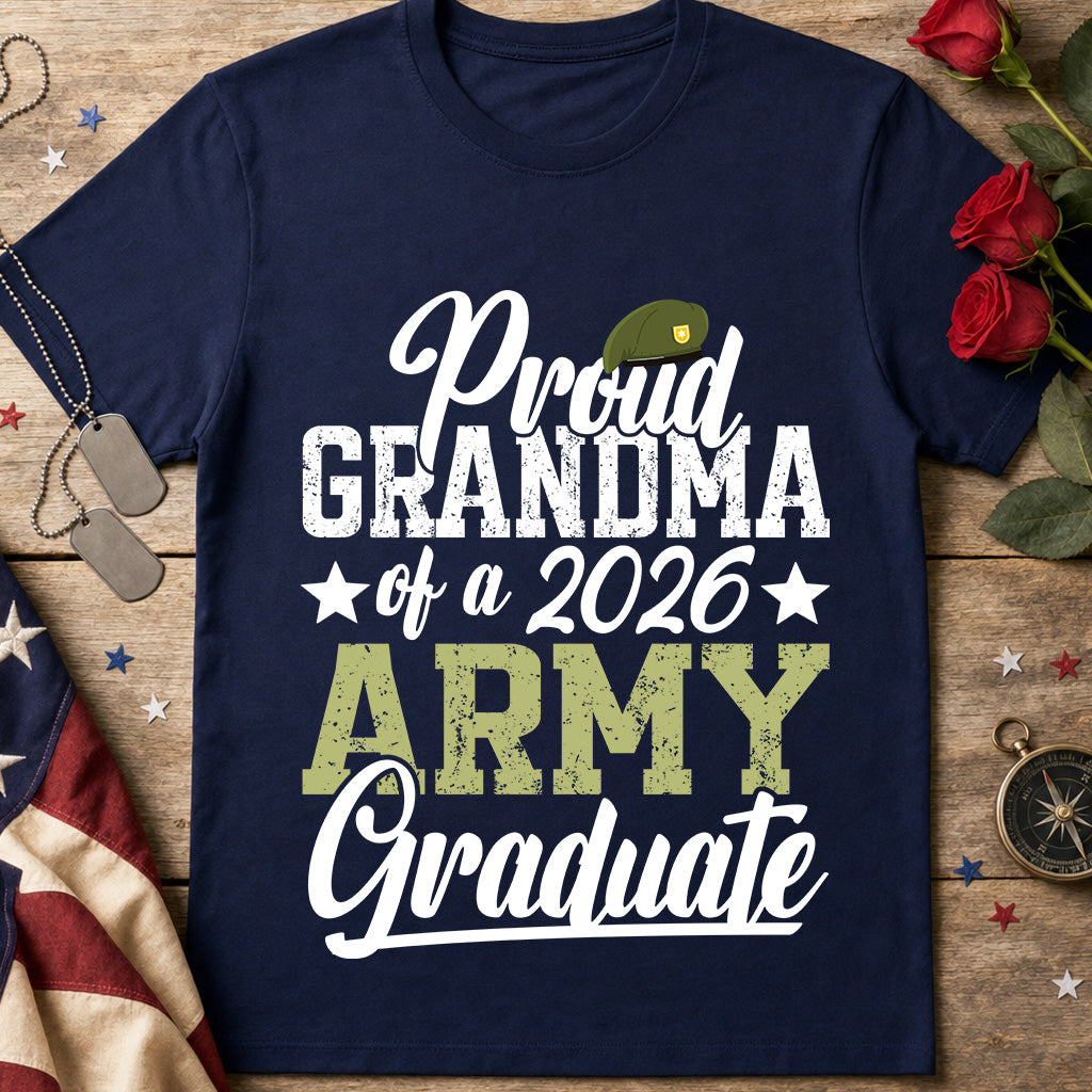 Proud Grandma of a 2026 Army Graduate T-Shirt