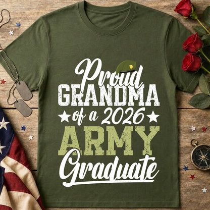 Proud Grandma of a 2026 Army Graduate T-Shirt