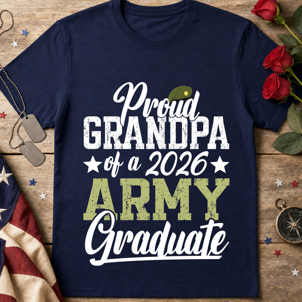 Proud Grandpa of a 2026 Army Graduate T-Shirt