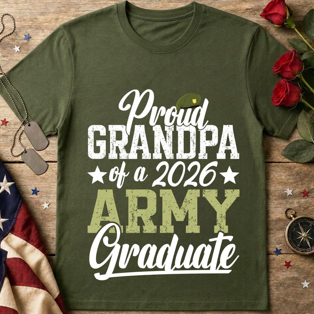 Proud Grandpa of a 2026 Army Graduate T-Shirt