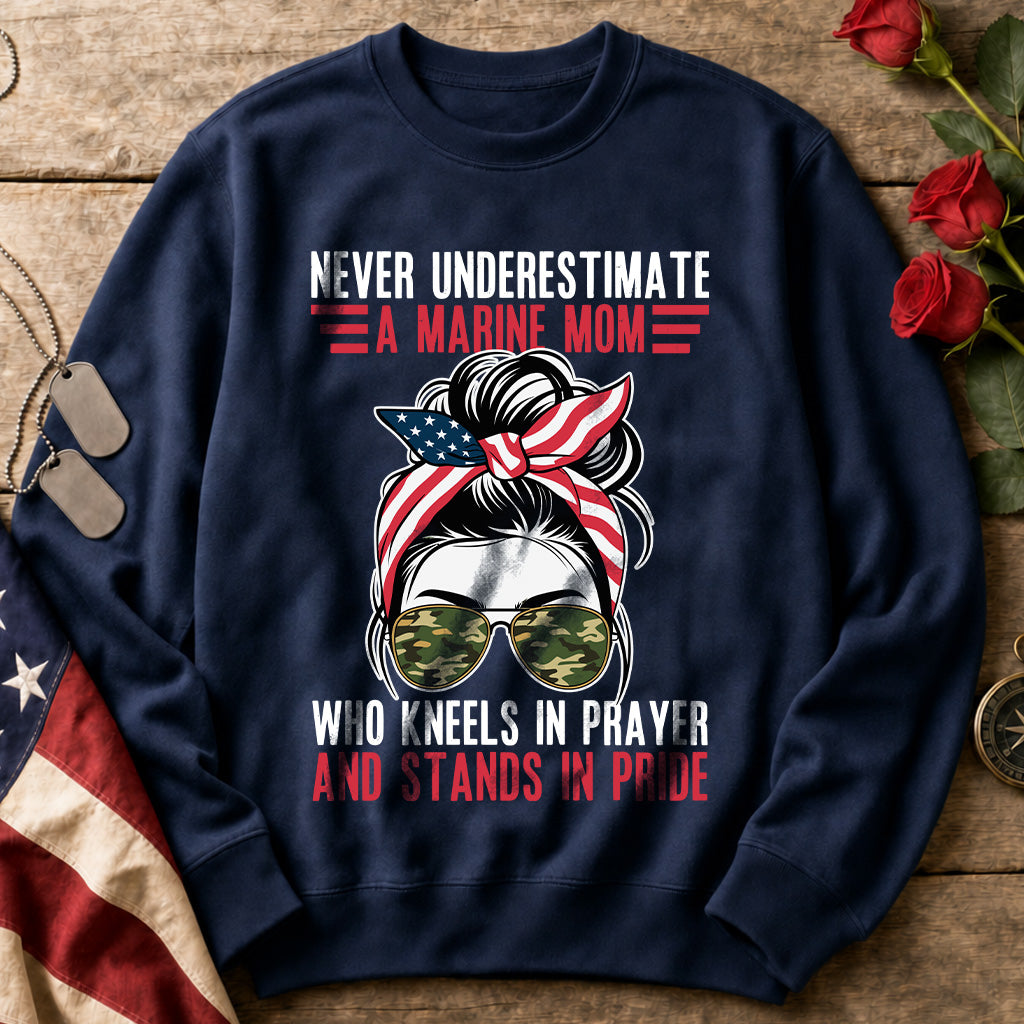Marine Mom Crewneck Sweatshirt