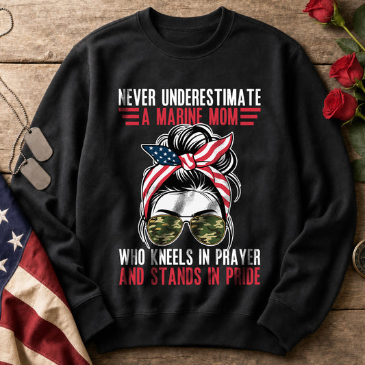 Marine Mom Crewneck Sweatshirt