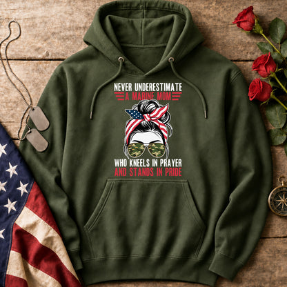 Never Underestimate a Marine Mom Hoodie
