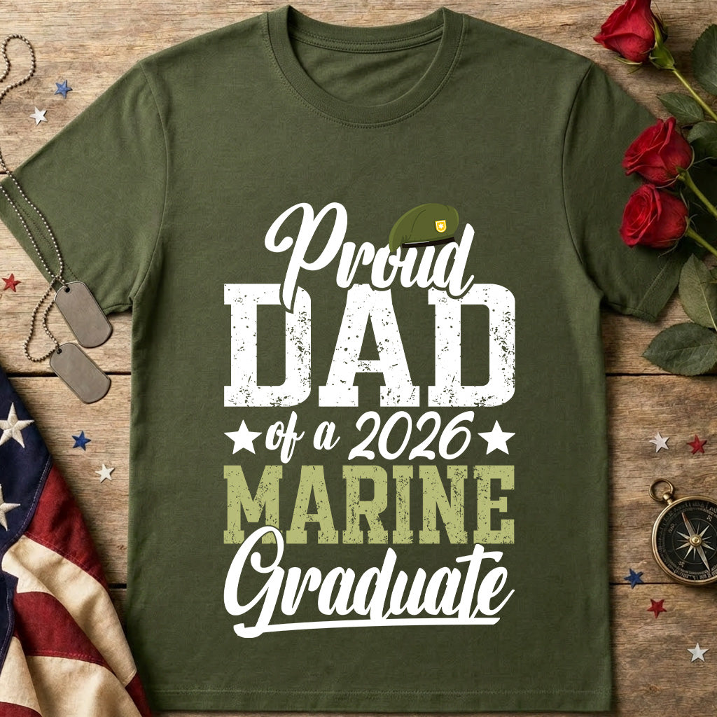 Proud Dad of a 2026 Marine Graduate T-Shirt
