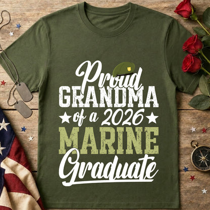 Proud Grandma of a 2026 Marine Graduate T-Shirt