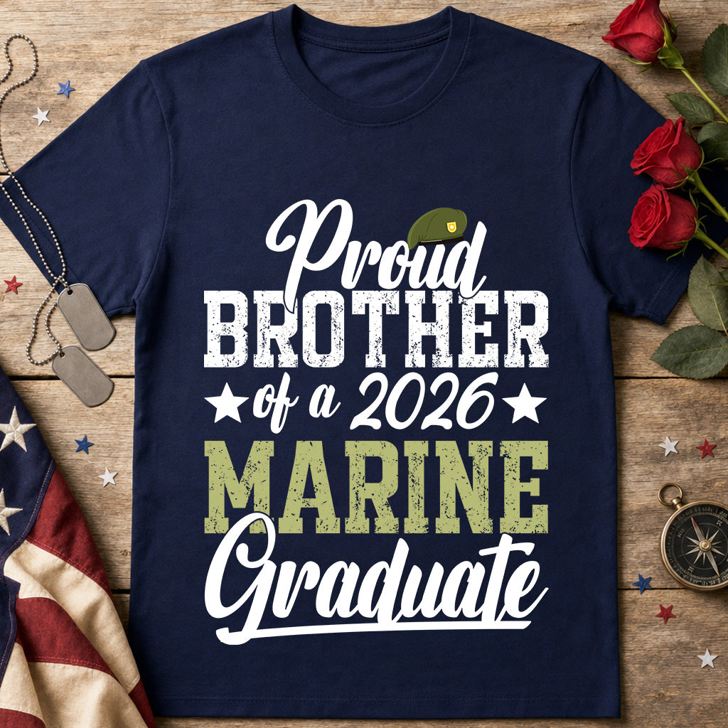Proud Brother of a 2026 Marine Graduate T-Shirt