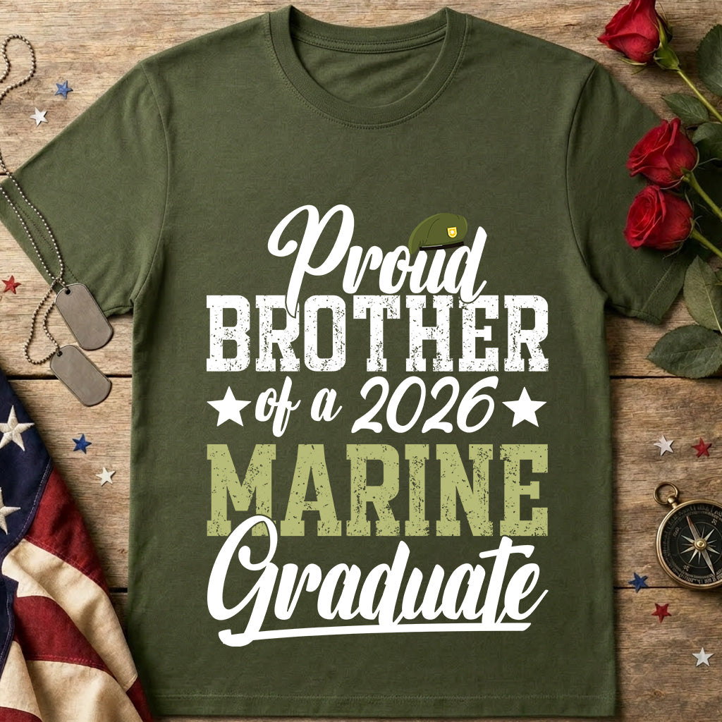Proud Brother of a 2026 Marine Graduate T-Shirt