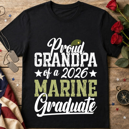 Proud Grandpa of a 2026 Marine Graduate T-Shirt