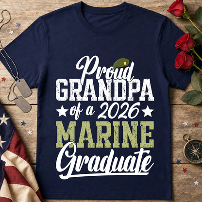 Proud Grandpa of a 2026 Marine Graduate T-Shirt
