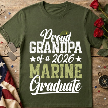 Proud Grandpa of a 2026 Marine Graduate T-Shirt
