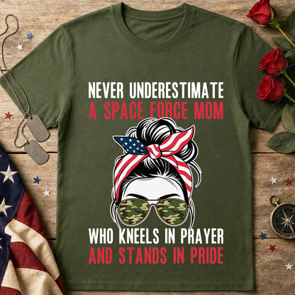 Never Underestimate a Space Force Mom T-Shirt