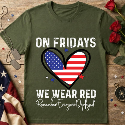On Fridays We Wear Red RED Friday T-Shirt