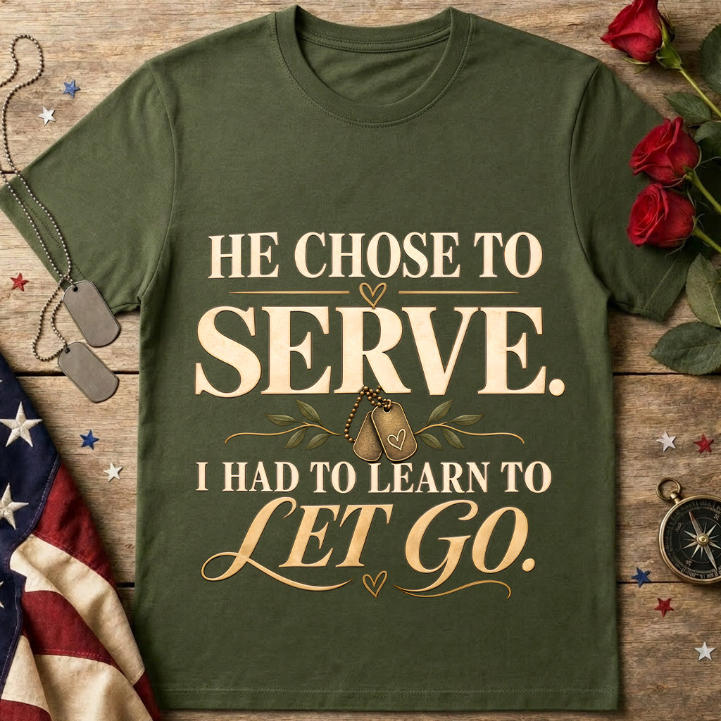 Serve & Let Go T-Shirt – Inspirational Religious Faith Tee