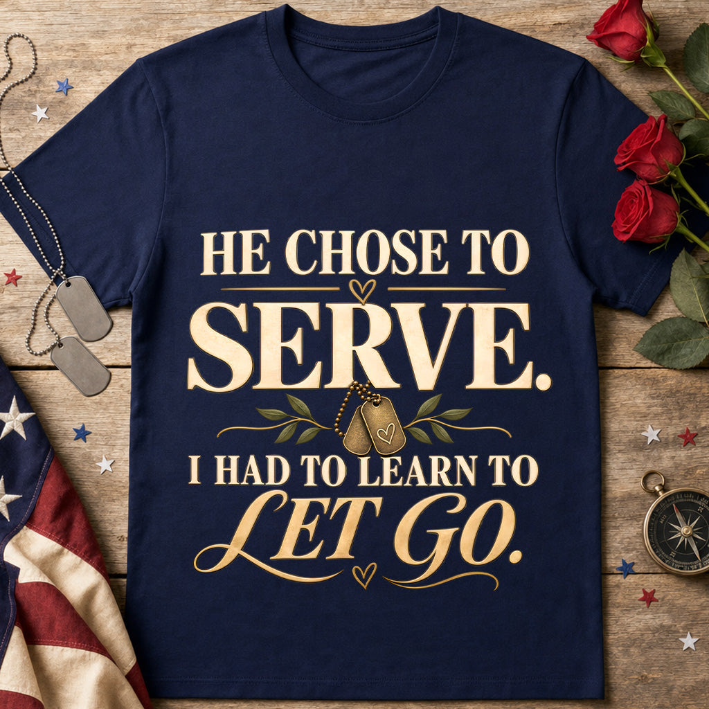 Serve & Let Go T-Shirt – Inspirational Religious Faith Tee