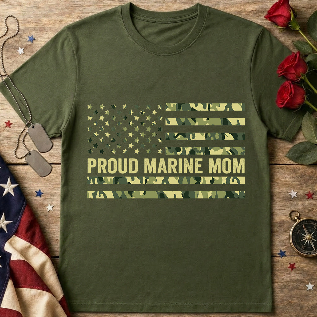 Proud Marine Mom T-Shirt